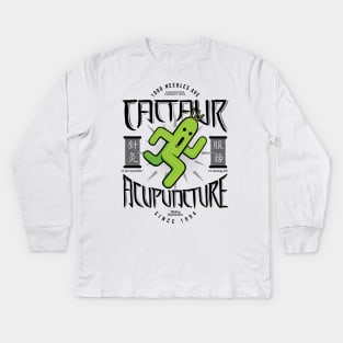 Cactaur Acupuncture (variant) Kids Long Sleeve T-Shirt